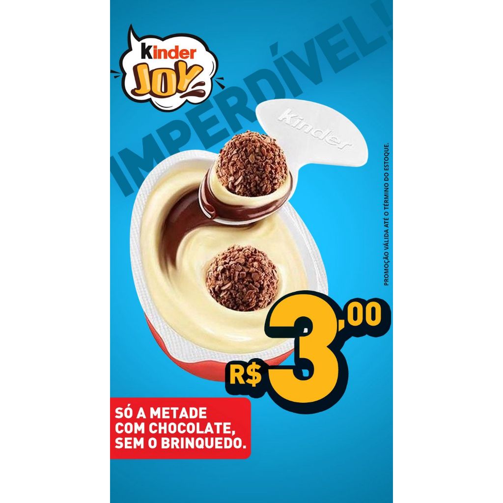 KINDER JOY FERRERO ROCHER - METADE APENAS COM O CREME ! SEM O BRINQUEDO ...