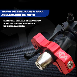 Trava Guidão Moto Manete Universal Antifurto Motocicleta Segurança Anti-furto Acelerador Cadeado em Oferta na Shopee