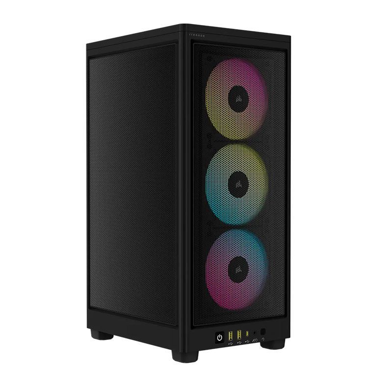Gabinete Gamer Corsair 2000D Airflow, RGB, Mini-Tower, Preto, CC-9011246-WW