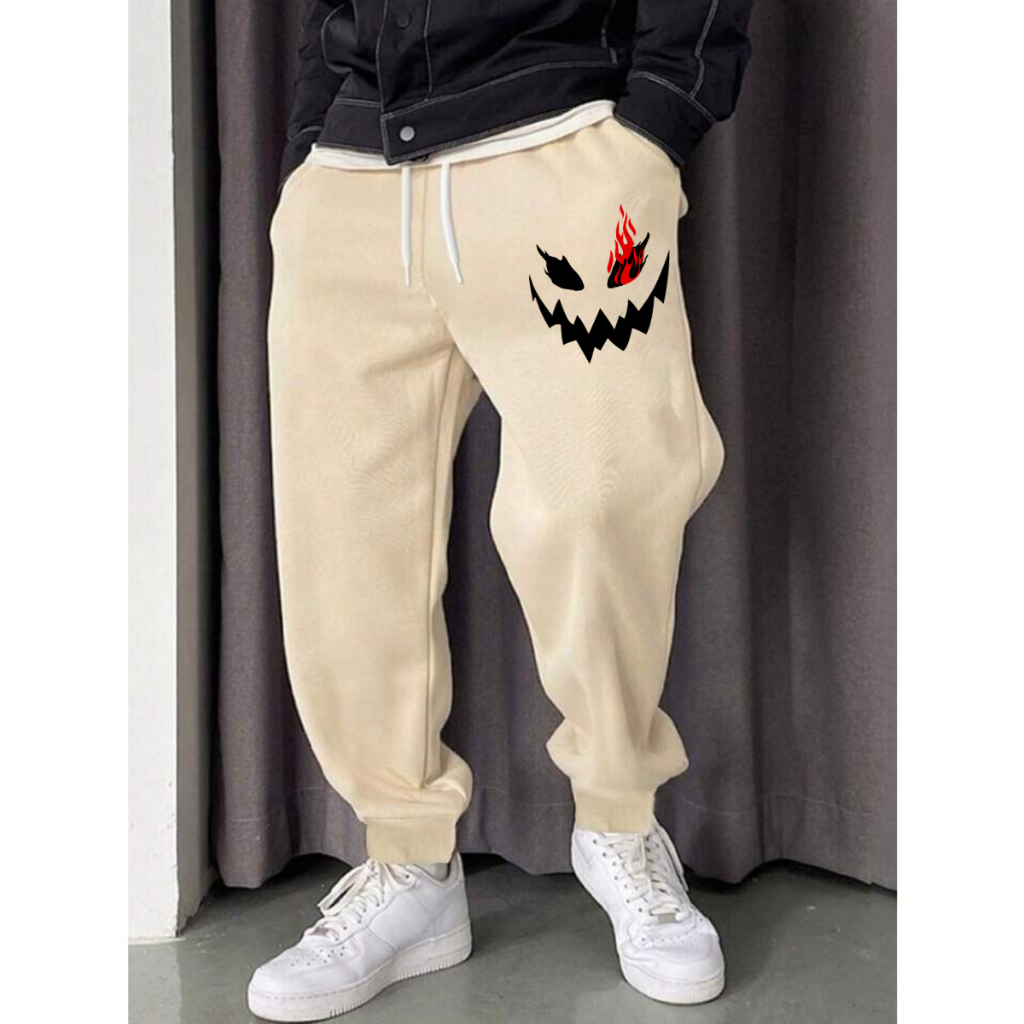 Calça Masculino Moletom Estampado Jogger Treino