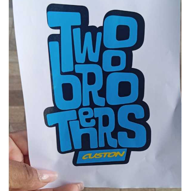 Adesivos Two Brothers Custon -Kit 2 Adesivos Para Carro Motos, Brother ...