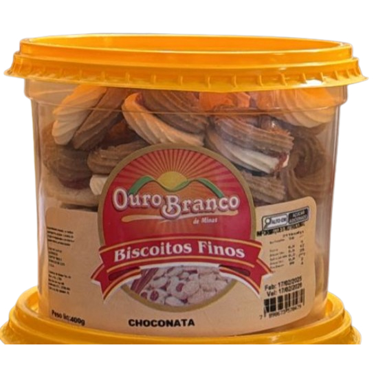 12 Potes de Biscoitos Amanteigados Mineiro - 400g