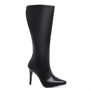 Bota Feminina Salto Alto Agulha Cano Longo Bico Fino Elegante Oferta