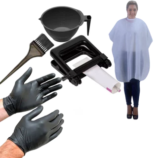 Cumbuca, Pincel, Luvas, Espremedor De Coloração E Capa Nylon em Oferta na Shopee