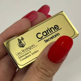 Broche em Acrílico com Fecho Magnético Personalizado com sua Logo e Marca