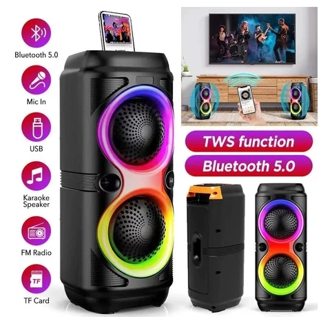 Caixa De Som Alto Falante Amplificado Bluetooth Som Potente USB Radio TWS 50W C3