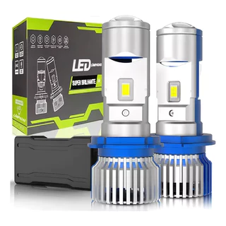 Azulão Par Ultra Led Lampada Mini Projetor H4 Canhão Faróis De Carro/Motocicleta 200w 30000lm