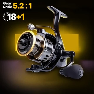 Carretel De Pesca Metálico 90kg De Resistência Máxima Linha De Pesca Carretel Com 18 + 1BB 5 ; 2 1 Projeção De Carbono