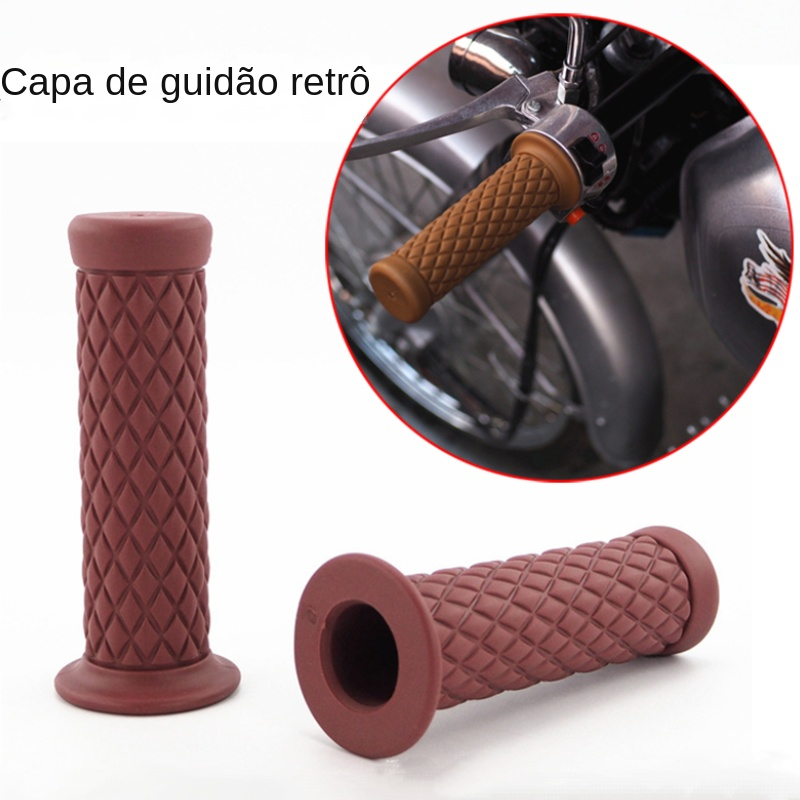 Guidão de motocicleta modificado retrô Harley 883 CG125 Prince universal retrô guidão cola CB400 capa de guidão
