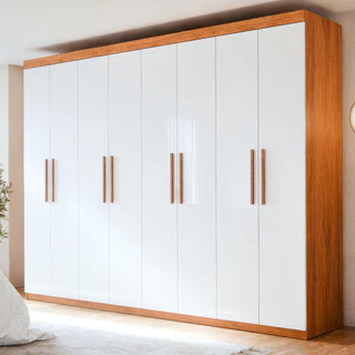 Guarda Roupa Casal Esmeralda 8 Portas E 4 Gavetas