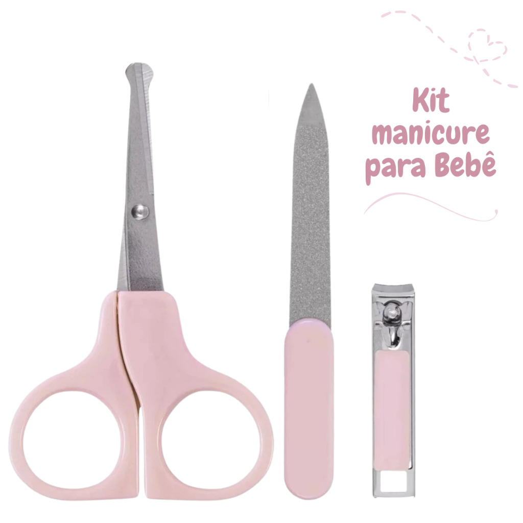 Tesoura para Cortar unha de Bebê - Kit Completo | Shopee Brasil