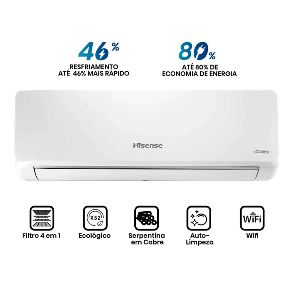 Ar Condicionado Philco Inverter 9000 BTUs Quente e Frio