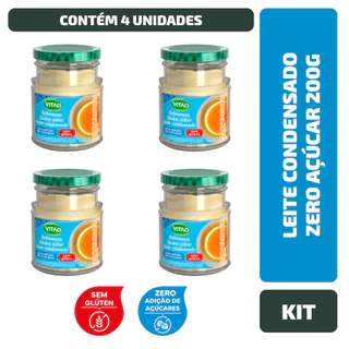 Kit 4 un. Leite Condensado Zero 200g