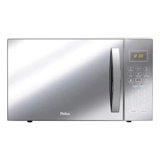 Microondas 28L Espelhado 1400W Philco Pmo28 Cor Prata 28L 127V