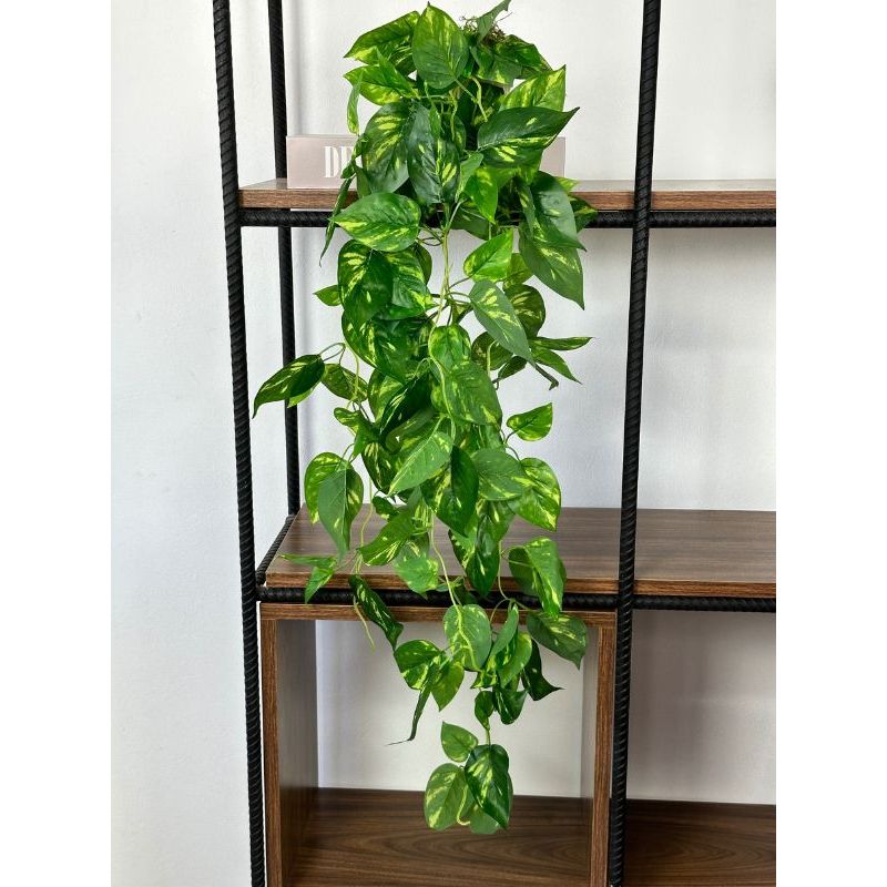 Planta Artificial Pendente com Vaso Completa e Montada Folhagem ...