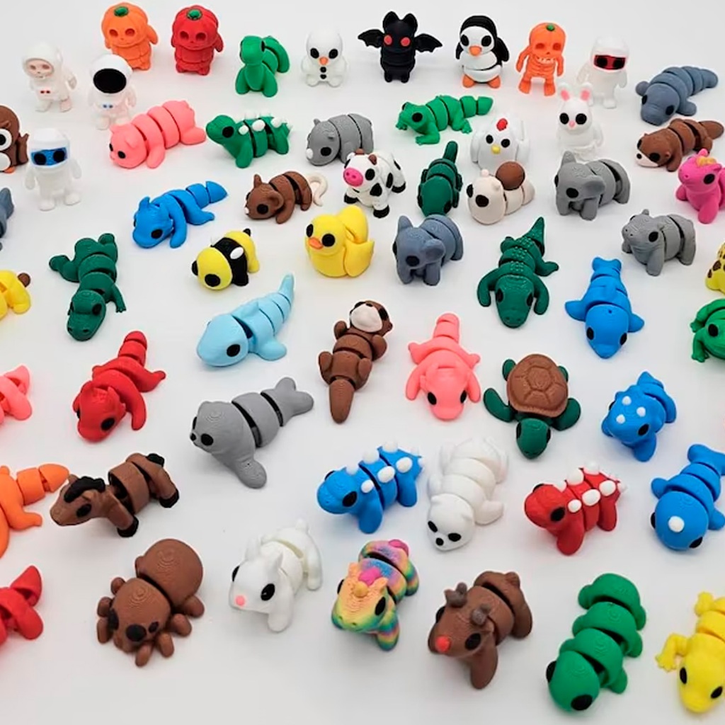 Brinquedo Bichinhos Flexíveis Articulados Animais Baby Kit 12/22