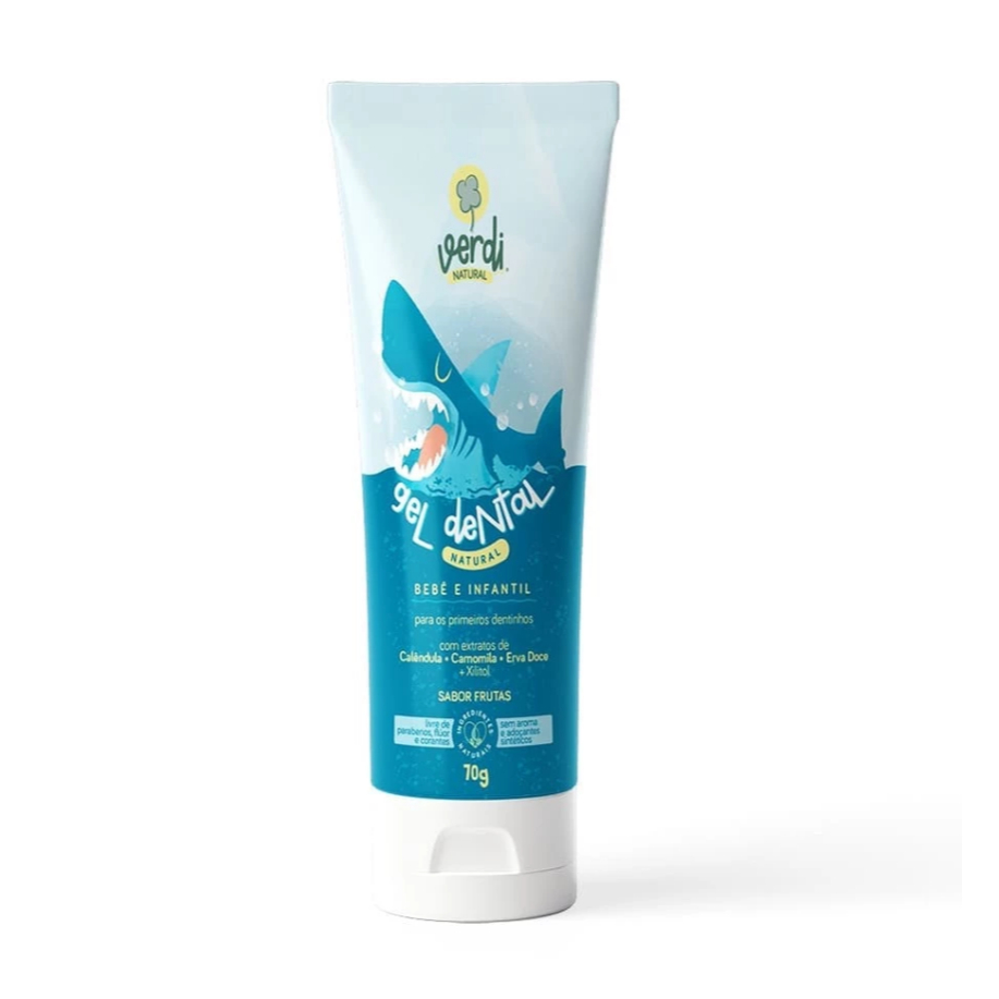 Gel Dental Para os Primeiros Dentes Do Bebê Pasta de Dente Verdi ...