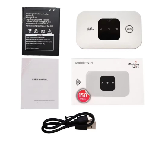 Portátil MiFi Modem Banda Larga Móvel Slot para Cartão Sim Pocket WiFi Router 4G Lte