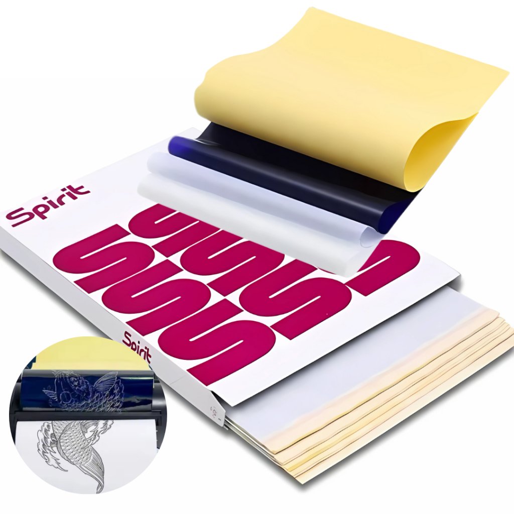 folhas papel hectográfico térmico decalque tatuagem Papel spirit termal