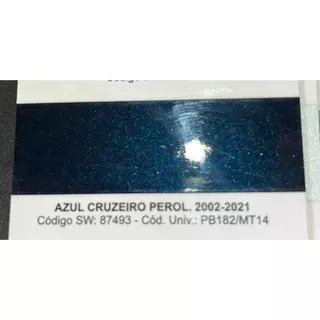 Tinta automotiva base poliester Azul Cruzeiro Perolizado Honda motos