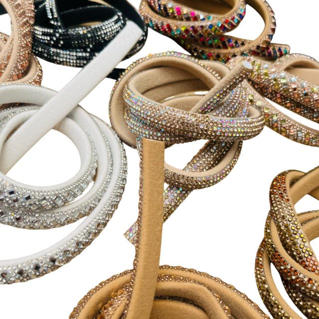 Tira de strass (strass meia cana) 12mm | Shopee Brasil