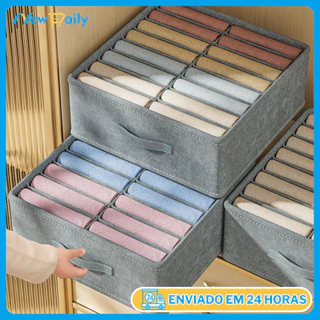 Organizador de Gavetas com 14 Divisórias — Ideal para Jeans e Roupas Dobráveis OG-40-ND