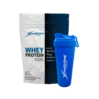 Whey Protein Health Time Isolado Concentrado 2,1 Kg + Coqueteleira
