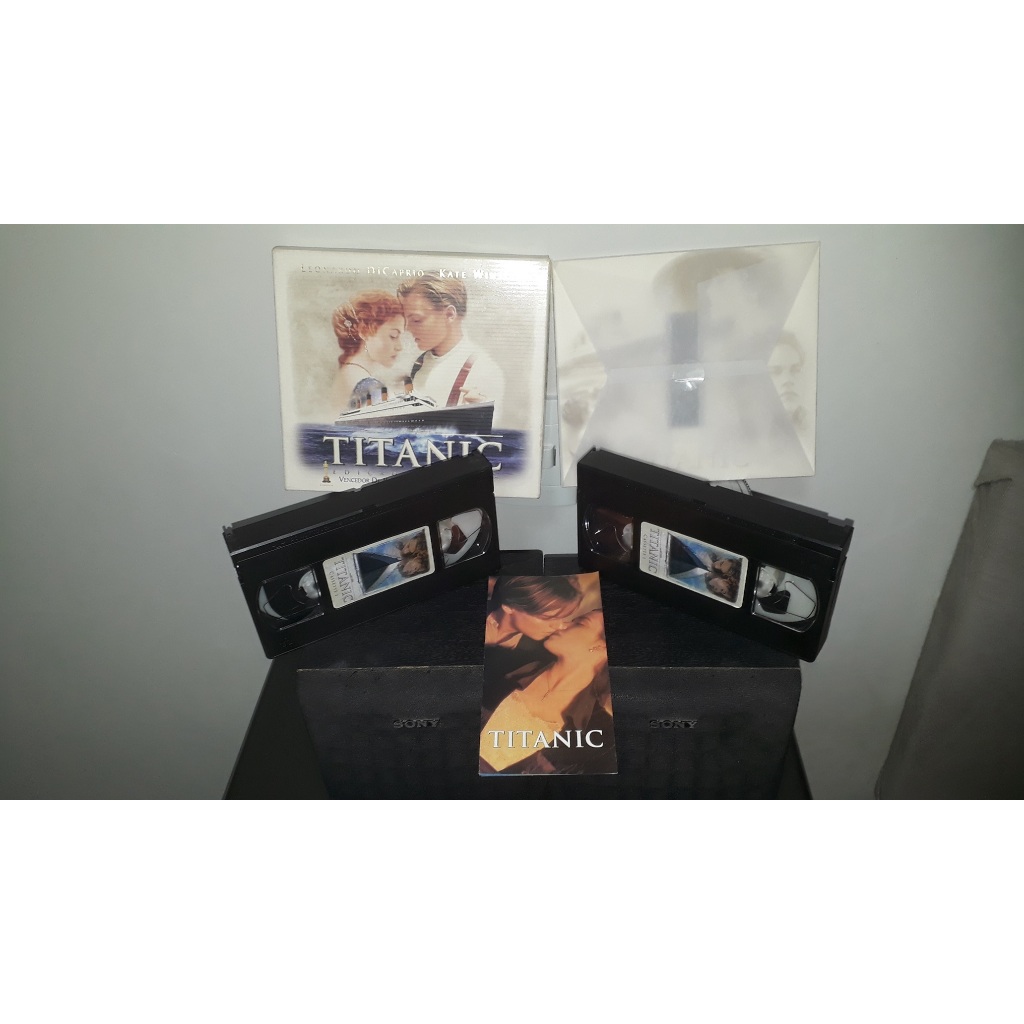 Box Titanic Edição Limitada 2 Fitas VHS + 8 Fotos + Fotograma 35mm
