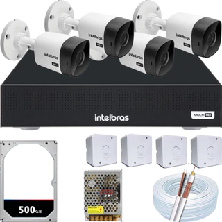 Kit Intelbras 4 Cameras em Promoção na Shopee Brasil 2025