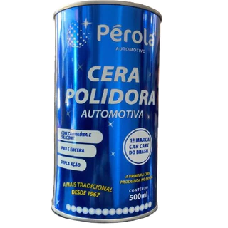 Cera Polidora Automotiva Com Carnaúba e Silicone 500ml Pérola
