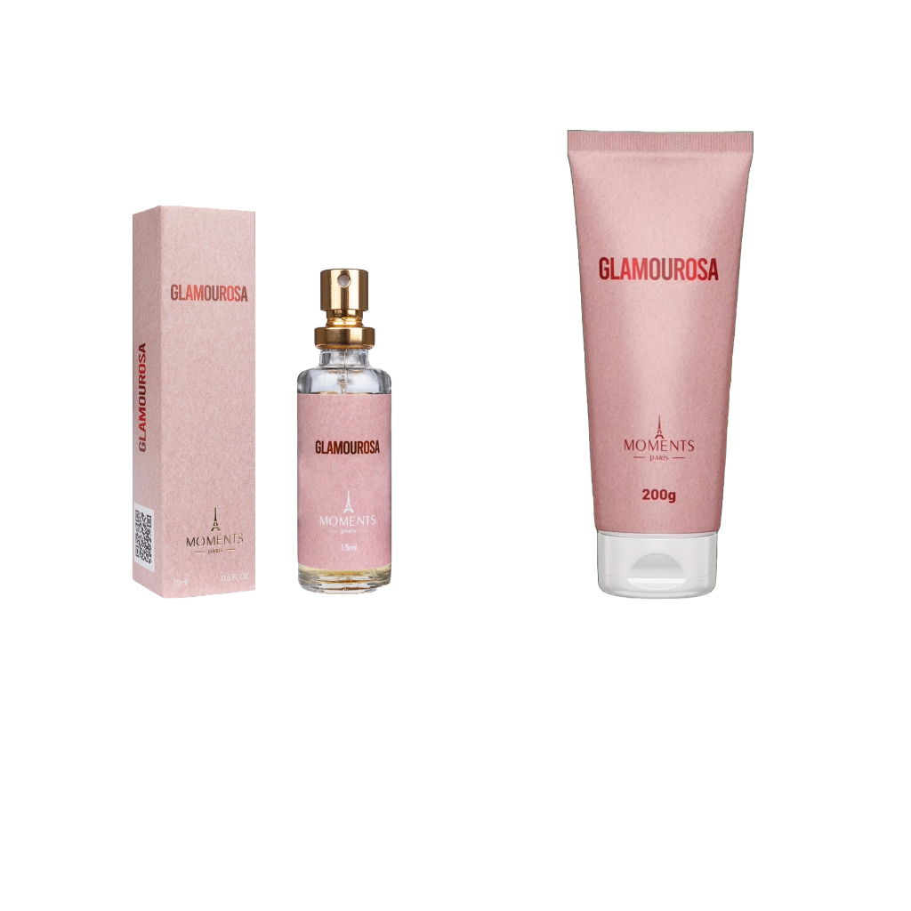 Glamurosa Moments Paris: Perfume de Bolso 15ml + Creme Hidratante 200g ...