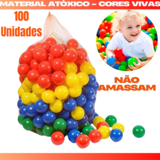 Bolinhas Coloridas Piscina Infantil Bola de Brinquedo Não Amassam Resistente em Oferta na Shopee