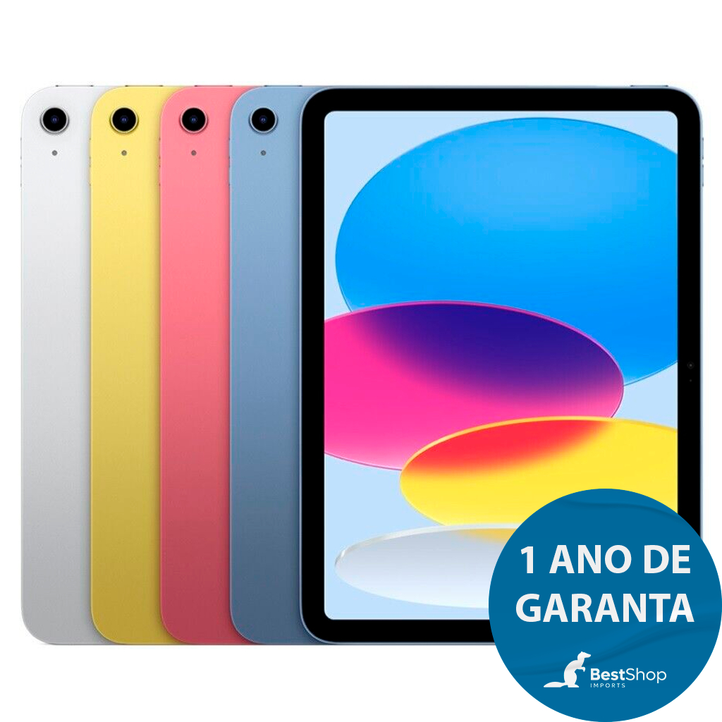 Apple iPad 10ª Geração 64GB (Wi-Fi) – Modelo 2022, Tela 10,9