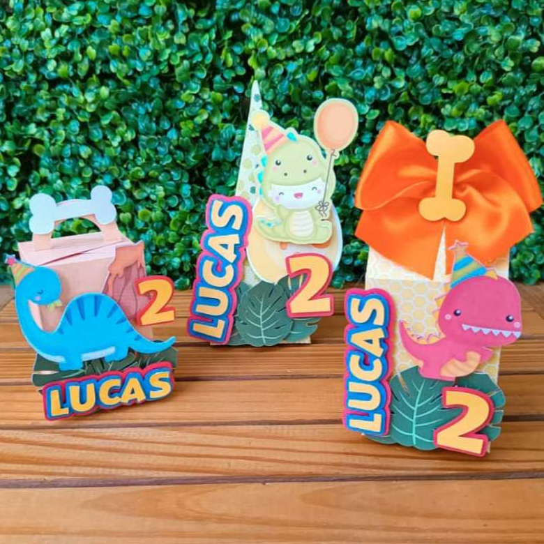 Kit Lembrancinha Dino Baby - Personalizados Dino Baby - Caixinhas ...