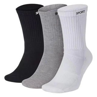 Meias Masculina Cano Alto Sport kit com 12 pares masculina Grossa direto da frabrica 70% algodao.