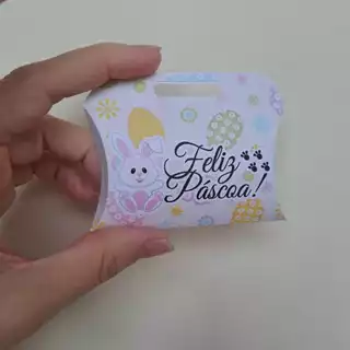 Lembrancinha de Páscoa - Caixinha Almofada Porta Balinhas - Coelhinho em Oferta na Shopee
