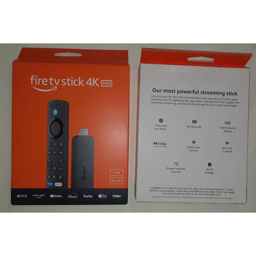 Novo Amazon Fire Tv Stick 4k Ultra Hd Max 2ª geração 16gb Wi