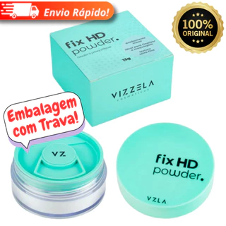 Fix HD Powder 100% Original Vizzela - Pó Fixador Translúcido 15g