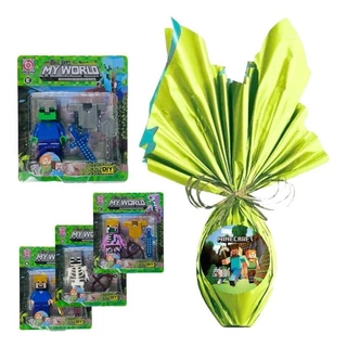 Kit Ovo Da Páscoa 250g Boneco Minecraft