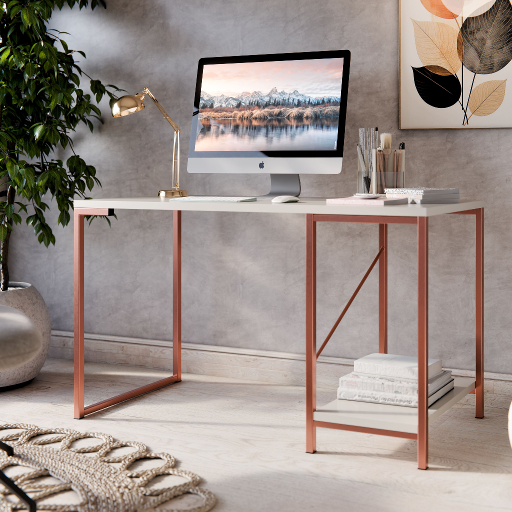 Mesa Para Computador Escrivaninha Tokyo Estilo Industrial