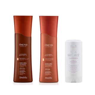 Amend Expertise KIT Cobre Effect Shampoo e Condicionador 250ml + Seca Sem Frizz 180ml em Oferta na Shopee