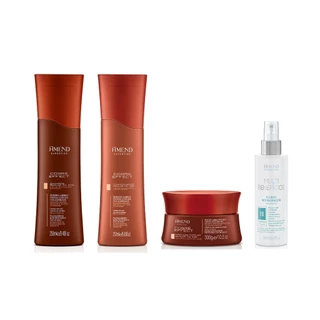 Amend Expertise KIT Cobre Effect Sh + Cond + Másc + Fluído Multi-Benefícios 180ml em Oferta na Shopee