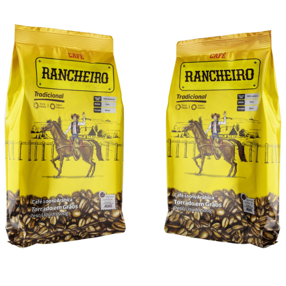 Kit Café Torrado E Moído em Grãos Tradicional 100% Arábica Café ...