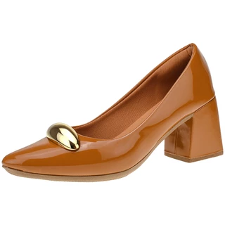 Scarpin Bico Fino Salto Alto Feminino Sapato Shekinah ABS Lesma Enfeite Gota Moda