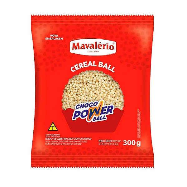 MICRO CHOCO POWER BALL 300G MAVALERIO | Shopee Brasil