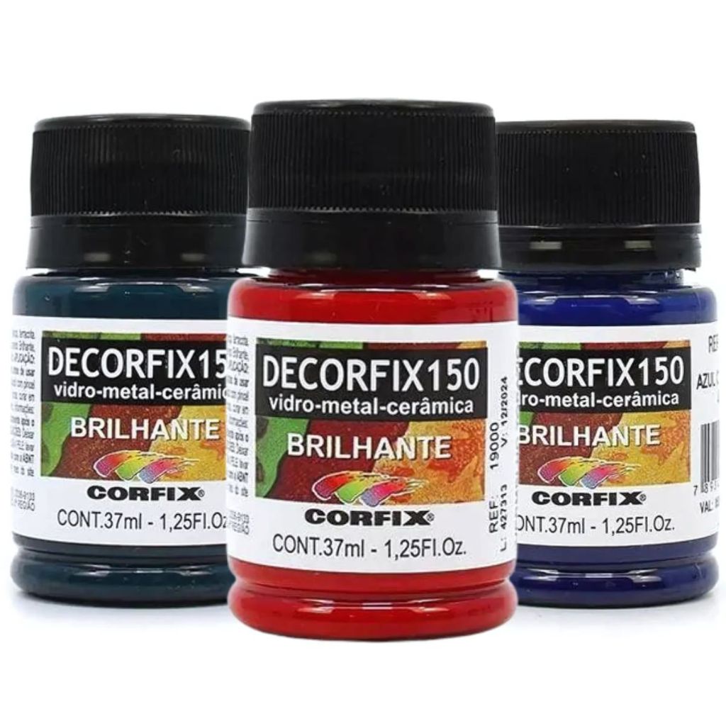 Tinta Decorfix 150 Corfix Brilhante 37ml Escolha a Cor | Shopee Brasil
