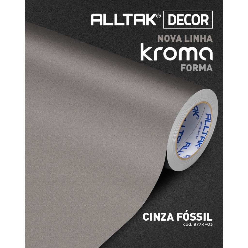 Vinil Adesivo Jateado Cinza Fóssil Texturizado Impermeável para Envelopamento de Móveis Parede 2mts