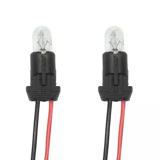 KIT 2UN LÂMPADA PINGÃO T10 + SOQUETE E FIO AUTOMOTIVO UNIVERSAL 12V ENVIO IMEDIATO