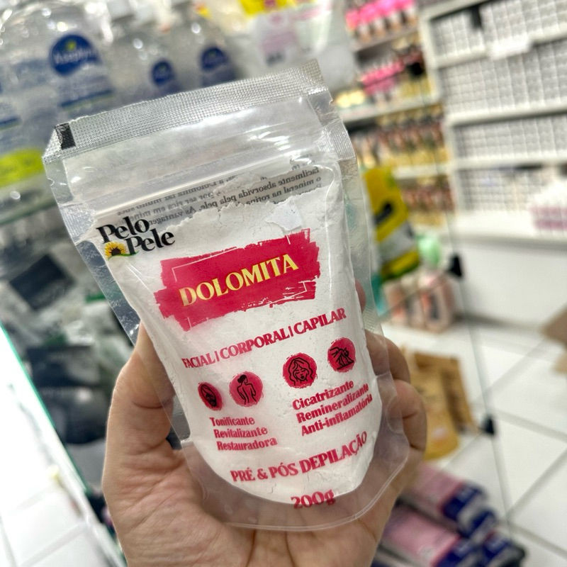 Dolomita 200g Cuidado Natural para Pele e Cabelos Pelo Pele Auxilia no ...