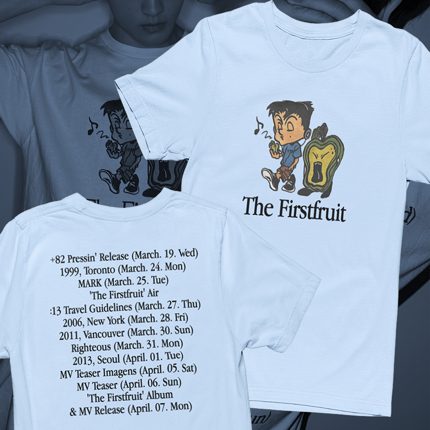 NCT マーク　The Firstfruit Tシャツ Camiseta Mark Lee The Firstfruit Inspo - 100% ALGODÃO | Shopee Brasil